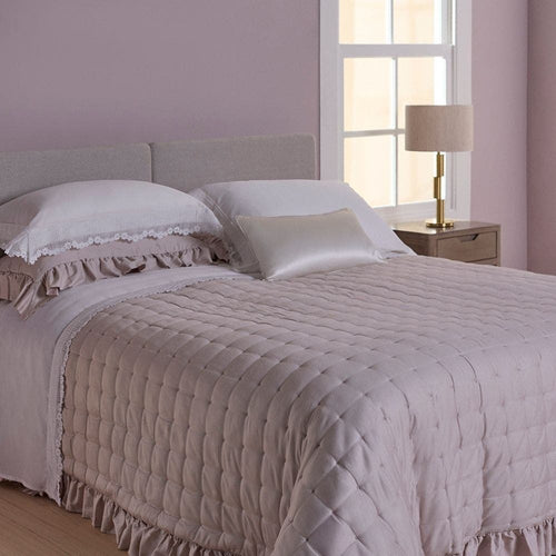 KIT COLCHA QUEEN PETIT POIS ROSA BALLET  2,80X2,60CM