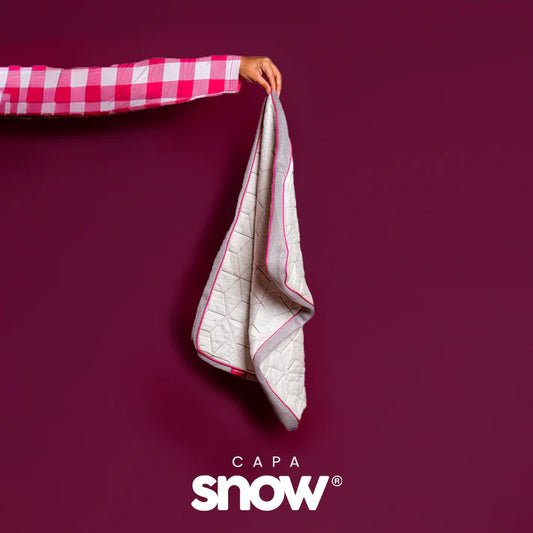 Capa para Travesseiro I Wanna Sleep Snow 50x70cm 100% Bambu