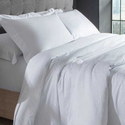 Capa de Duvet Kacyumara Satinee Branco King 300 Fios Percal