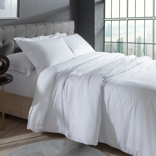 Capa de Duvet Kacyumara Satinee Branco King 300 Fios Percal
