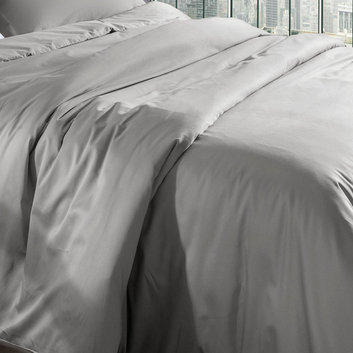 Capa de Duvet Kacyumara Satinee Fend Stone Super King 300 Fios Percal
