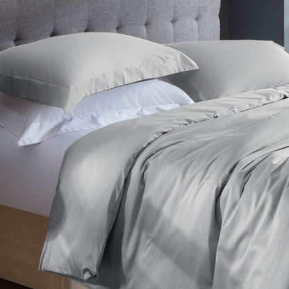 Capa de Duvet Kacyumara Satinee Prata Super King 300 Fios Percal