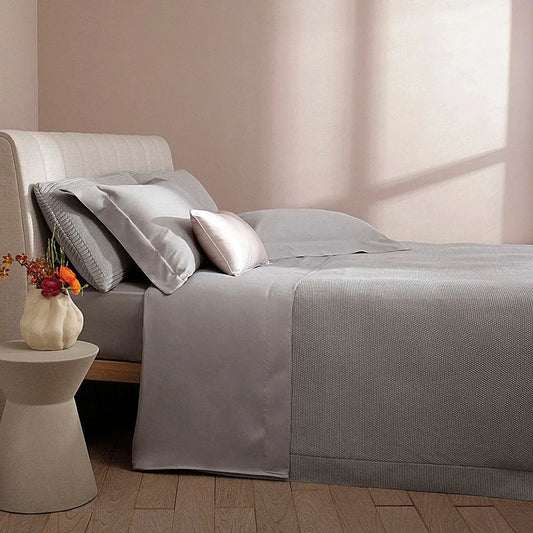 Capa para Travesseiro Buddemeyer Luxus Tricot Turim Cinza 50cm x 90cm