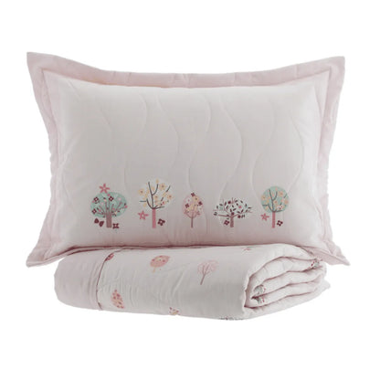 Cobreleito Casal Kacyumara Satinée 300 Fios Amel com 2 Portas Travesseiro 2,20m x 2,40m