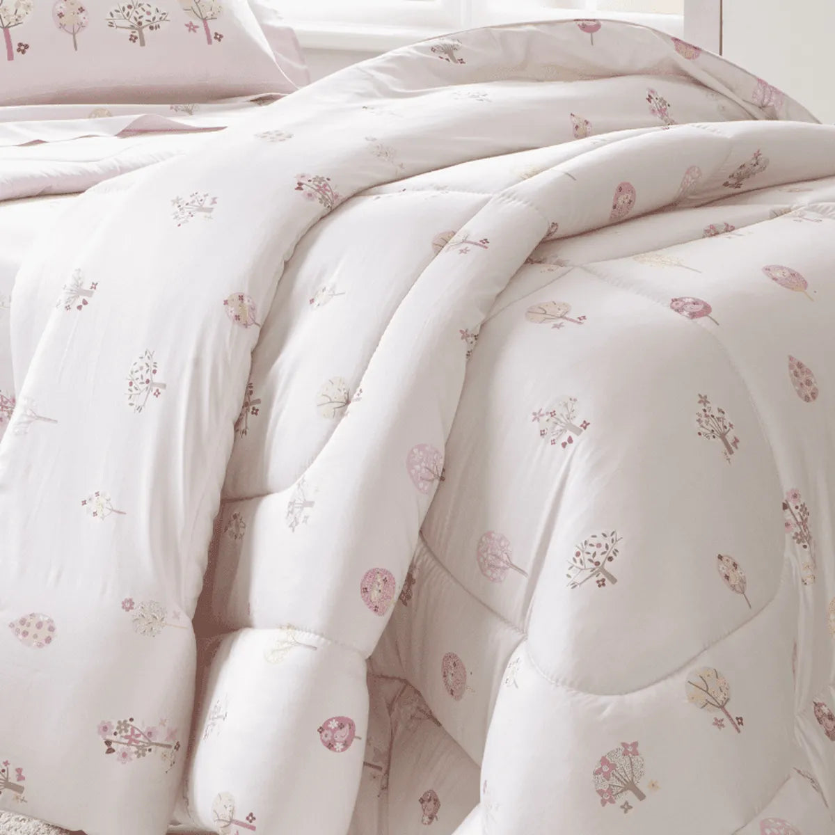 Cobreleito Casal Kacyumara Satinée 300 Fios Amel com 2 Portas Travesseiro 2,20m x 2,40m