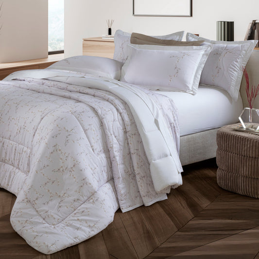 Cobreleito King Kacyumara Satinée 300 Fios Cherry com 2 Portas Travesseiro 2,80m x 2,60m