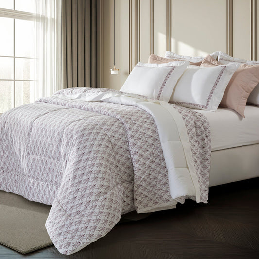 Cobreleito Solteiro Kacyumara Satinée 300 Fios Nissi com 1 Porta Travesseiro 1,80m x 2,40m