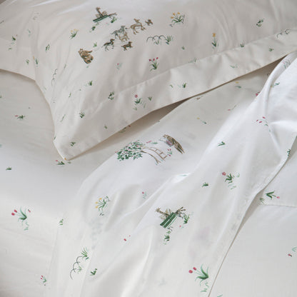 Cobreleito Solteiro Kacyumara Vida Bela 200 Fios Fifi com 1 Porta Travesseiro 1,80m x 2,40m