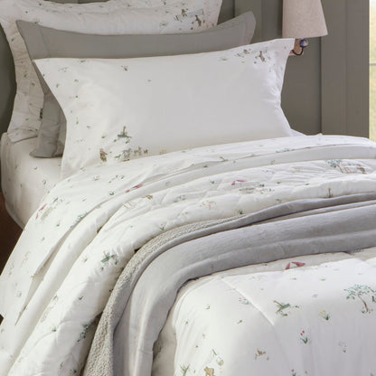 Cobreleito Solteiro Kacyumara Vida Bela 200 Fios Fifi com 1 Porta Travesseiro 1,80m x 2,40m