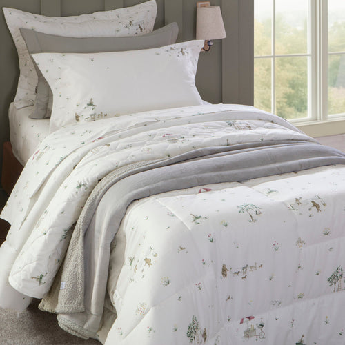 Cobreleito Solteiro Kacyumara Vida Bela 200 Fios Fifi com 1 Porta Travesseiro 1,80m x 2,40m