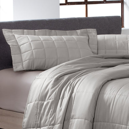 Colcha Satinee Square Super King Cor Bege 100% Algodão