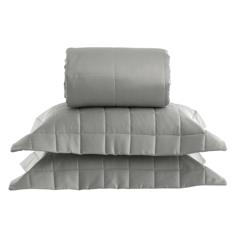 Colcha Satinee Square Super King Cor Verde 100% Algodão