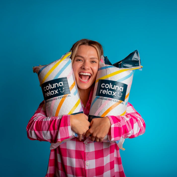 Travesseiro Cervical Coluna Relax  I Wanna Sleep