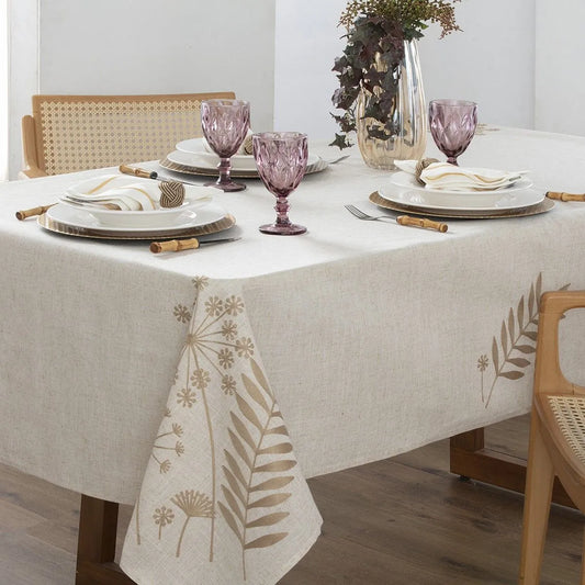 Toalha de Mesa Jolitex Ateliê Florida Nude 1,60x2,70m