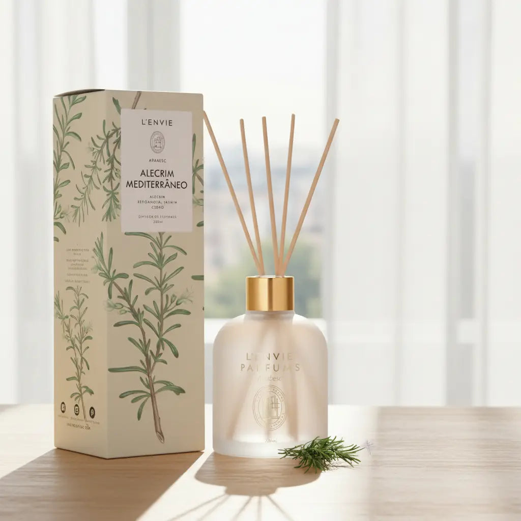 Difusor de Perfume 500ml L'envie Alecrim Mediterrâneo Arabesc