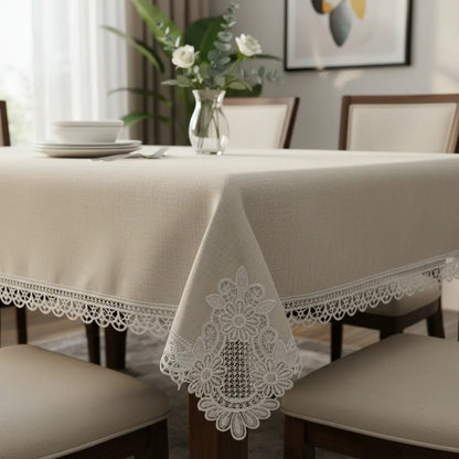 Toalha de Mesa Jolitex Ateliê Bordado Nevada 1,60x2,70 m