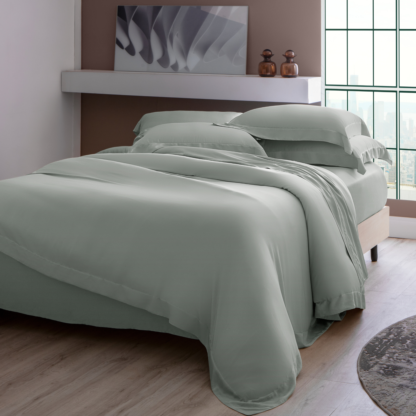 Jogo de Cama e Jogo de Colcha Casa K Bambu