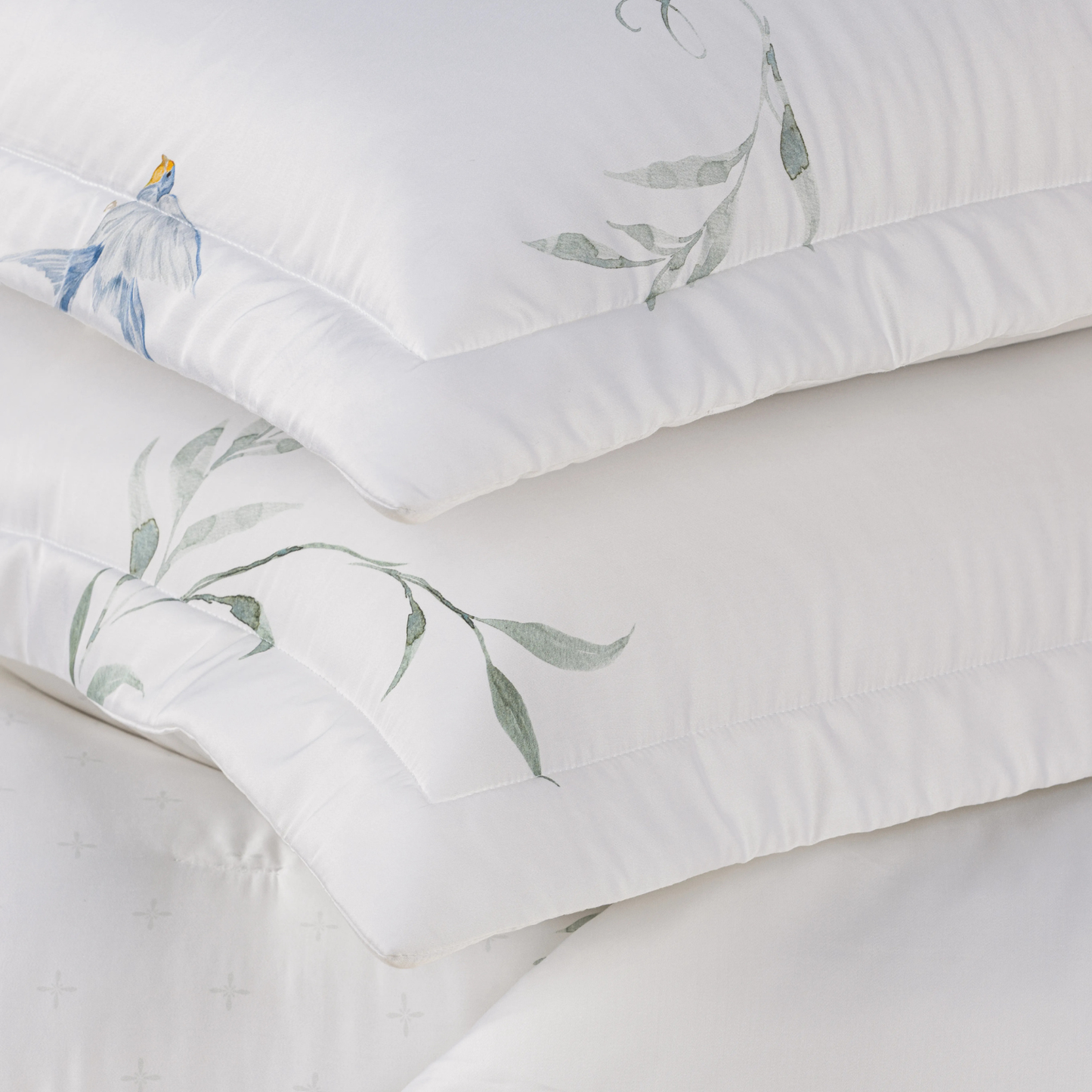 Jogo de Colcha Trussardi Rondini 100% Bambu Branco King – 3,10 x 2,80m