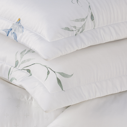 Jogo de Colcha Trussardi Rondini 100% Bambu Branco King – 3,10 x 2,80m