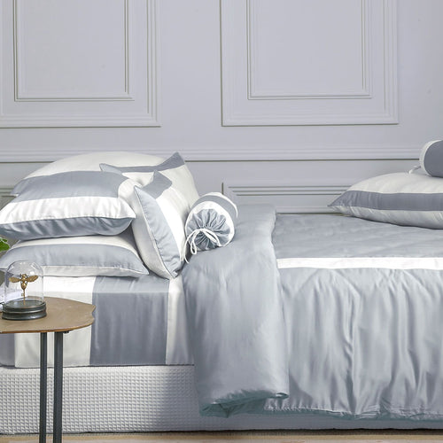 Capa para Edredom Blue Gardenia Valentino 100% Fibra de Bambu King Gris