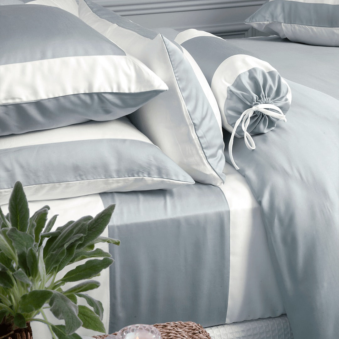 Capa para Edredom Blue Gardenia Valentino 100% Fibra de Bambu King Gris