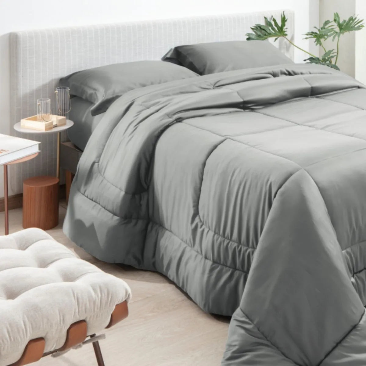 Edredom King Kacyumara Satinée 300 Fios 100% Algodão Greenjoy 2,80m x 2,50m