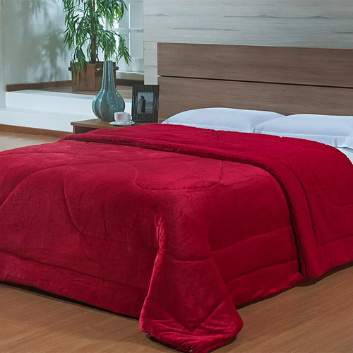 Edredom Niazitex Capetown Vermelho – King