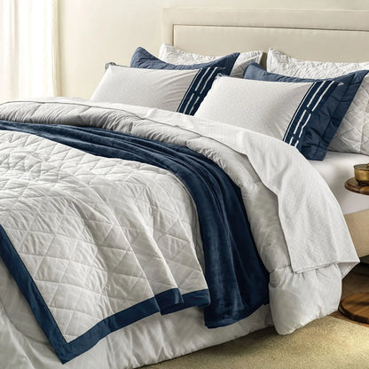 Edredom Queen Karsten Barcelos Branco Estampado 200 Fios 100% Algodão 240cm x 250cm