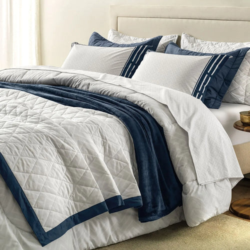 Edredom Queen Karsten Barcelos Branco Estampado 200 Fios 100% Algodão 240cm x 250cm