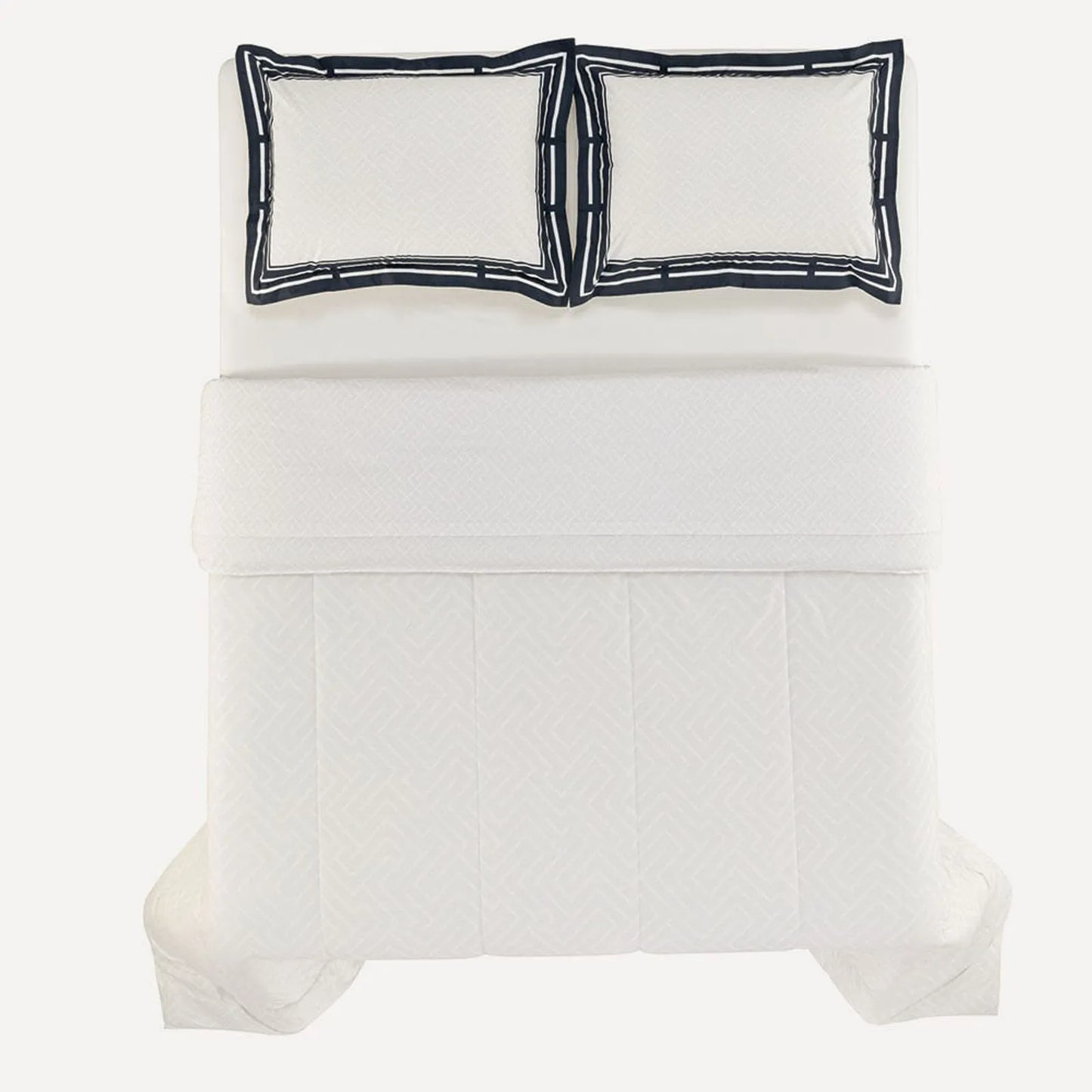 Edredom Queen Karsten Barcelos Branco Estampado 200 Fios 100% Algodão 240cm x 250cm