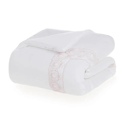 Edredom Trussardi Olivia Baby Branco e Soft Nude – 1,10 x 1,60m
