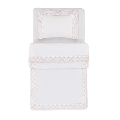 Edredom Trussardi Olivia Baby Branco e Soft Nude – 1,10 x 1,60m