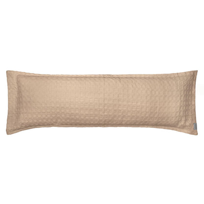 Fronha Body Pillow Altenburg Algodão Lux Versalhes 200 Fios com 4 Abas de 2cm 40x1,30m Cor Bege Caramelo