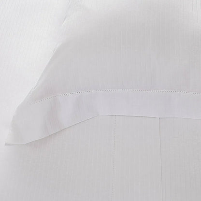 Fronha Buddemeyer Damask Stripes Branco 50cm x 70cm 300 Fios Cetim