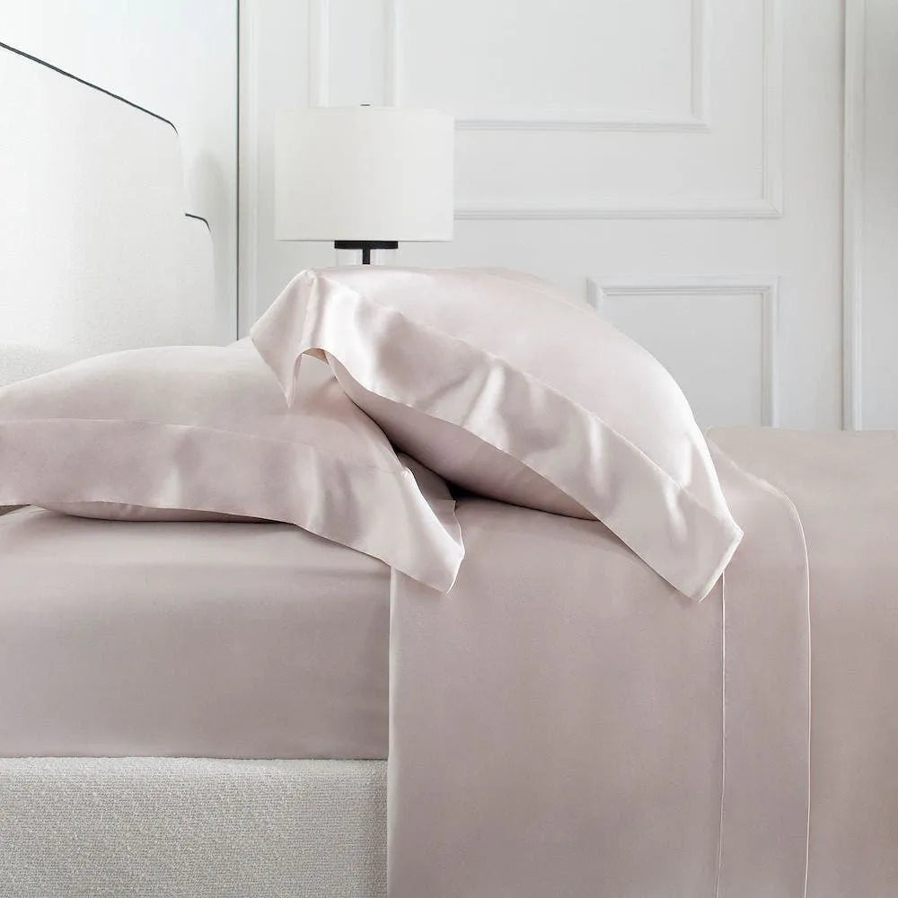 Fronha Buddemeyer Luxus Seda Royale 100% Seda Natural Rosa Gold 50x70cm