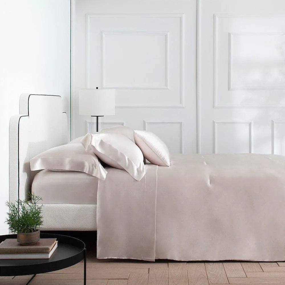 Fronha Buddemeyer Luxus Seda Royale 100% Seda Natural Rosa Gold 50x70cm