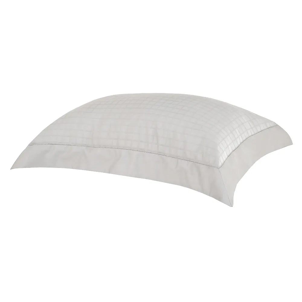 Fronha King Buddemeyer Damask Square com 3 Abas – Cinza
