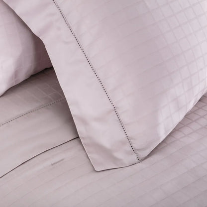Fronha Buddemeyer Damask Square com 3 Abas – Rosa