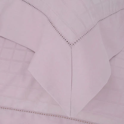 Fronha Buddemeyer Damask Square com 3 Abas – Rosa