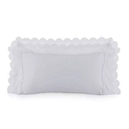 Fronha Trussardi Romanza 300 Fios Cetim 100% Algodão Branco 50x90cm