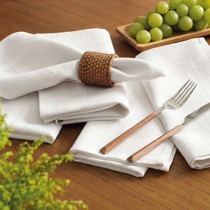 Guardanapo Karsten Gourmet Branco Jacquard 51cm x 51cm