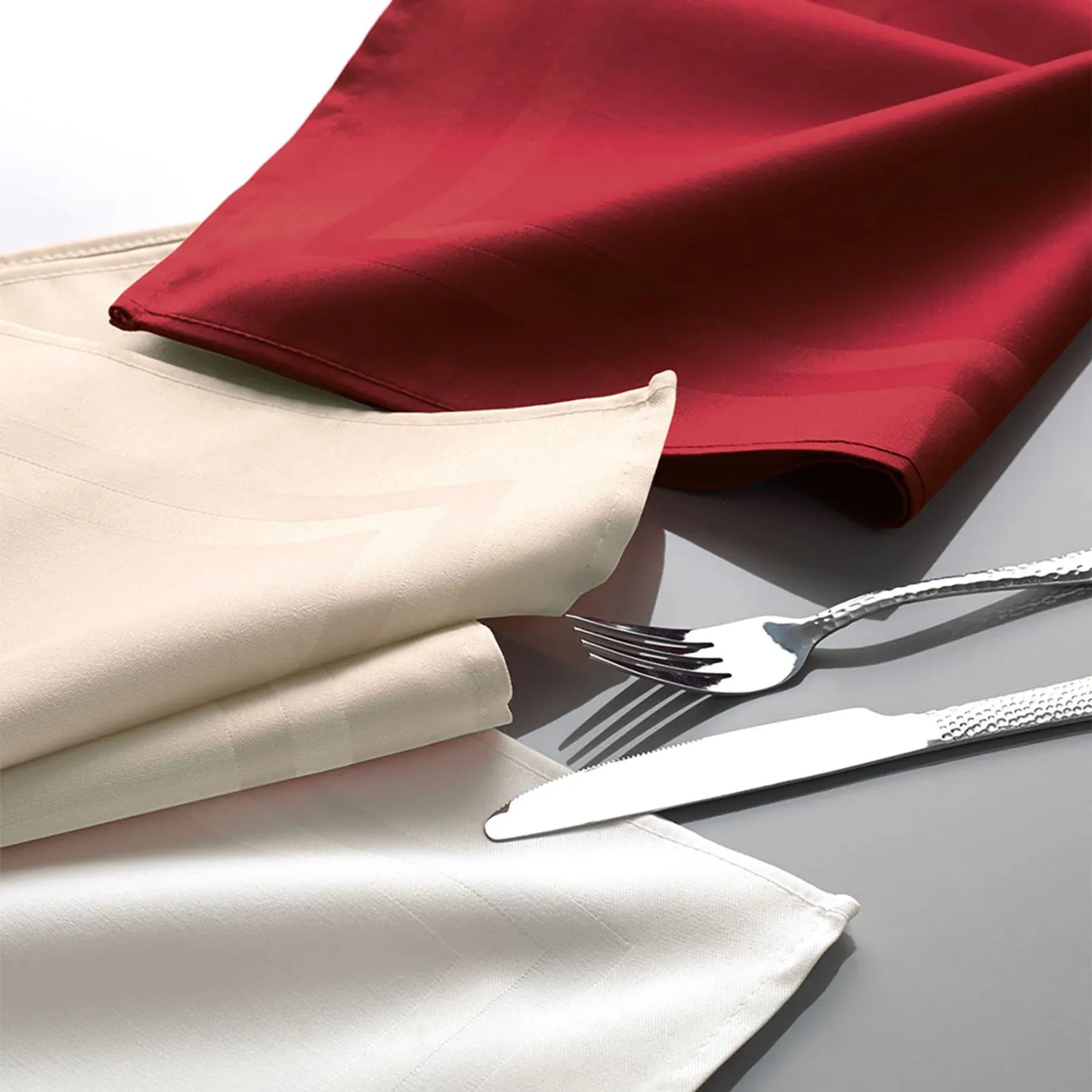 Guardanapo Karsten Gourmet Branco Jacquard 51cm x 51cm