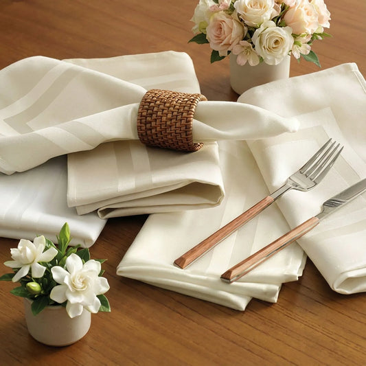 Guardanapo Karsten Gourmet Off-White Jacquard 51cm x 51cm