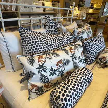 Capa de Almofada Blue Gardenia D Roig Estampa Macacos Variadas