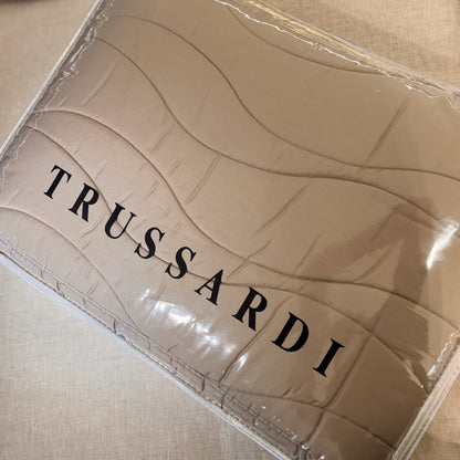 Jogo de Colcha Solteiro Trussardi Novara 300 Fios 100% Algodão Egípcio Nocciola