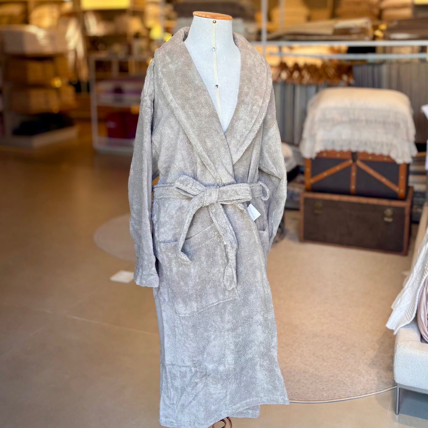 Roupão de Banho Buddemeyer Luxus Hotel New York Air Kaki Tamanho M