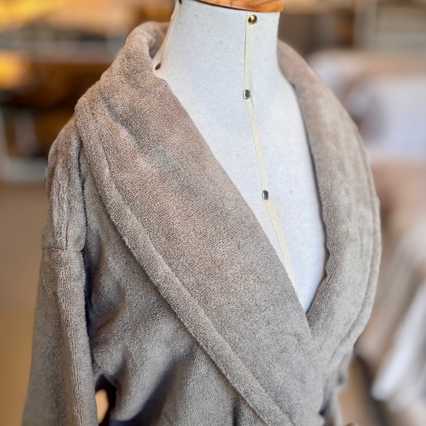 Roupão de Banho Buddemeyer Luxus Hotel New York Air Kaki Tamanho M