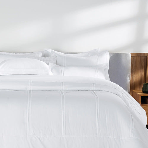 Jogo de Cama King Trussardi Naxos 400 Fios 100% Algodão Branco 2,80x2,80m