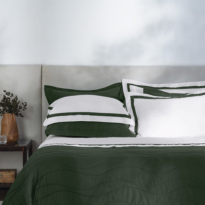 JOGO CAMA VERCELLI BRANCO / FOGLI QUEEN 2,40X2,80CM