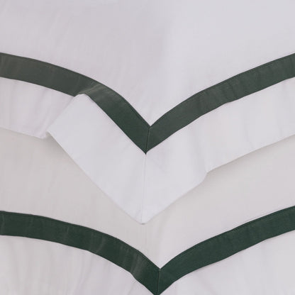 JOGO CAMA VERCELLI BRANCO / FOGLI QUEEN 2,40X2,80CM